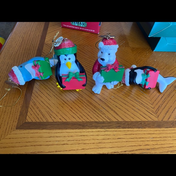 Set of 4 Sea World Onaments - Picture 1 of 2